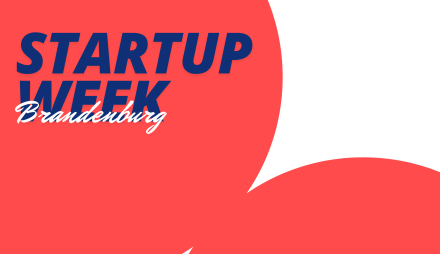 2 rote Kreise und Titel der Veranstaltung