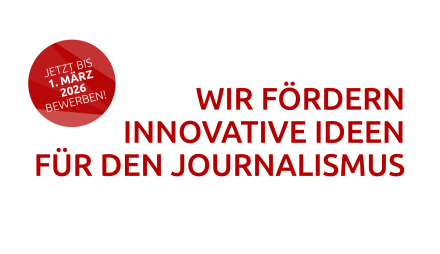 Bewerbungsaufruf in roter Schrift auf weißem Hintergrund