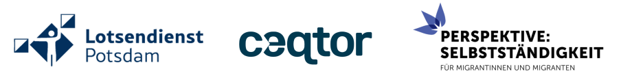 Logo vom Lotsendienst Potsdam, CEQTOR und Perspektive:Selbstständigkeit