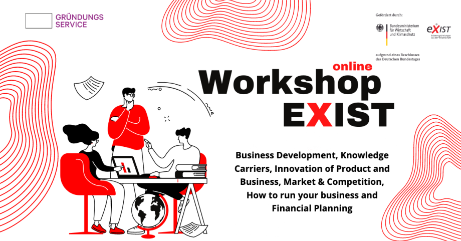Flyer der EXIST-Workshops der Filmuni