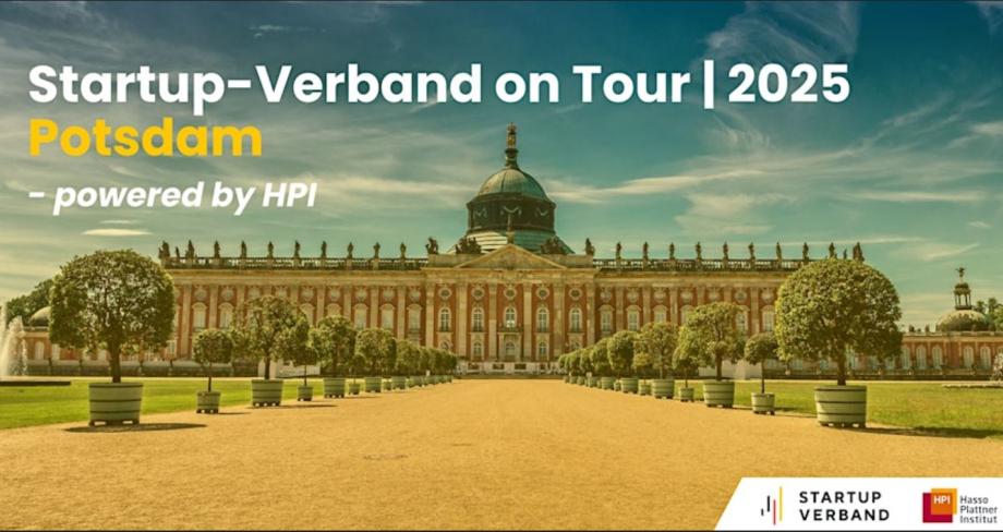 Neues Palais in Potsdam und Titel der Veranstaltung