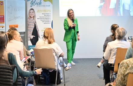 Ulrike Spaak vor Publikum