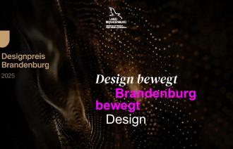 Logo des Preises auf braunen Hintergrund