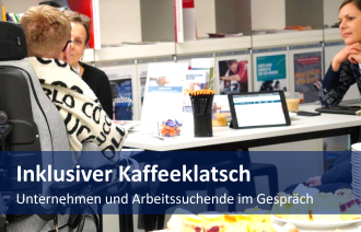 Drei Personen im Gespräch