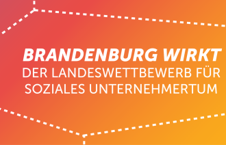 Name des Wettbewerbs in weißer Schrift auf orangen Hintergrund