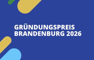 Name des Preises auf blauem Hintergrund