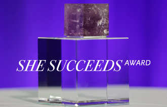 she succeeds award