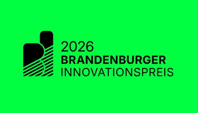 Logo des Preises auf grünem Hintergrund