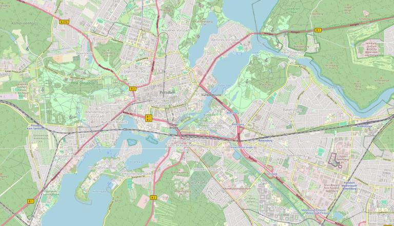 Stadtplan von Potsdam