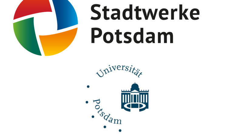 Logos der Stadtwerke Potsdam GmbH und der Uni Potsdam