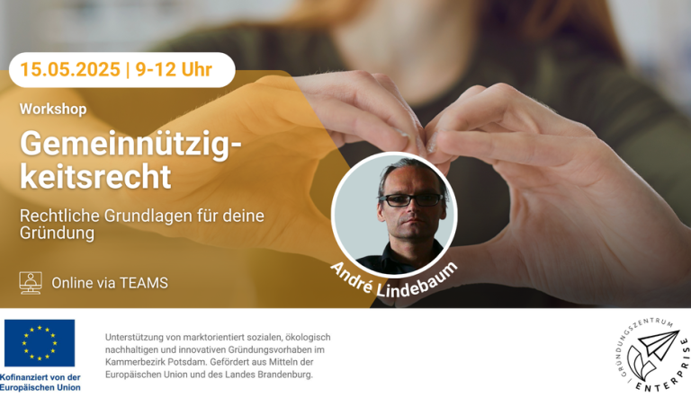 Flyer mit Veranstaltungstitel und -datum