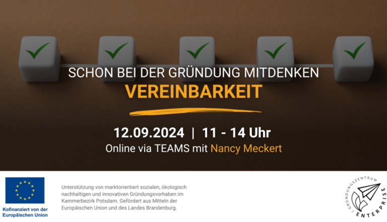Flyer der Veranstaltung mit Datum und Titel