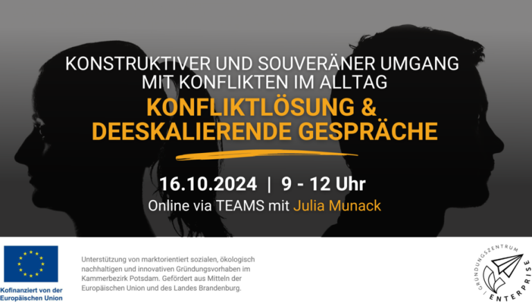 Flyer der Veranstaltung mit Datum und Titel