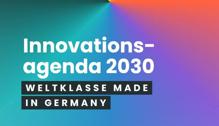 Titel der Agenda auf buntem Hintergrund