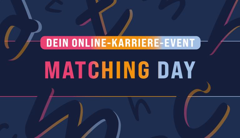 Aufschrift "it's a match" auf dunklem Hintergrund