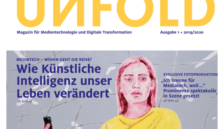 UNFOLD Magazin für Medientechnologie und Digitale Transformation UNFOLD, das Magazin für Medientechnologie und Digitale Transformation aus Babelsberg.