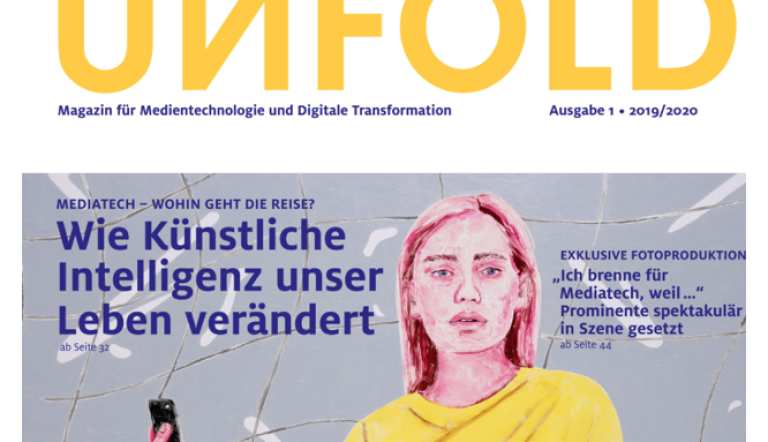 UNFOLD, das Magazin für Medientechnologie und Digitale Transformation aus Babelsberg.